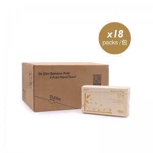 Dr.Dirt 迷你廚房浴室食品級竹漿抹手紙廚房紙 (18包1箱)
